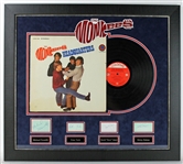 The Monkees Signed & Custom Framed Display w/ Headquarters Album (PSA/DNA)