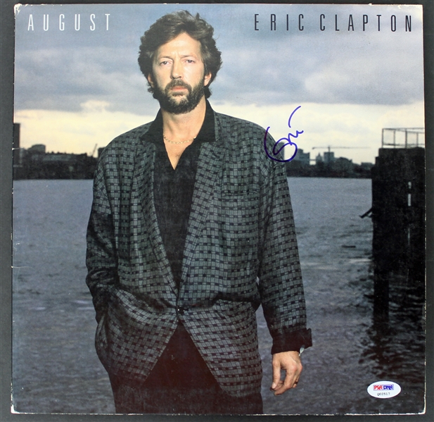 Eric Clapton Choice Signed "August" Album Cover (PSA/DNA)