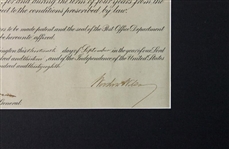 President Woodrow Wilson Signed Postmaster Appointment (1913)(PSA/DNA)