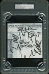 Rage Against The Machine Group Signed CD Cover (PSA/DNA Encapsulated)