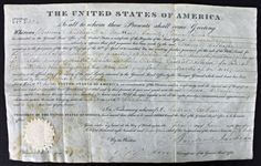 President Andrew Jackson Signed 1829 Presidential Land Grant (PSA/DNA)