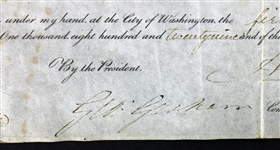 President Andrew Jackson Signed 1829 Presidential Land Grant (PSA/DNA)