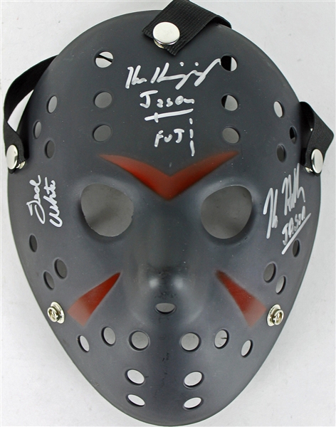 Friday the 13th Multi-Signed Jason Mask w/ 3 Sigs! (JSA)