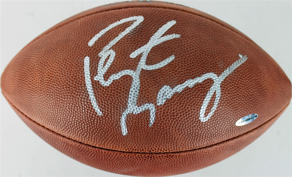 Peyton Manning Superb Signed NFL Leather Game Model Football (UDA)