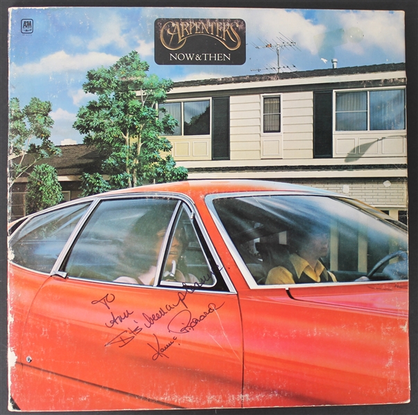 The Carpenters Dual Signed "Now & Then" Album w/ Richard & Karen Carpenter (REAL/Epperson)
