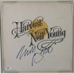 Neil Young Signed & Framed Harvest Album (PSA/DNA)