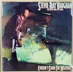 Stevie Ray Vaughan & Double Trouble Group Signed & Framed Couldn't Stand The Weather Album (PSA/DNA)