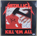 Metallica Group Signed & Framed Kill Them All! Album w/ 3 Signatures (PSA/DNA)