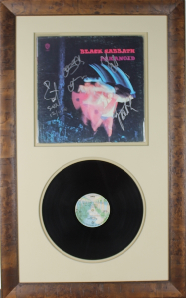 Black Sabbath Rare Group Signed "Paranoid" Record Album w/ Original Lineup! (PSA/DNA)