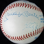 Upper Deck Legends: Mantle, Williams, Gretzky, & Montana Signed OAL Baseball (UDA & PSA/DNA)