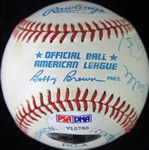 Upper Deck Legends: Mantle, Williams, Gretzky, & Montana Signed OAL Baseball (UDA & PSA/DNA)