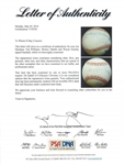 Upper Deck Legends: Mantle, Williams, Gretzky, & Montana Signed OAL Baseball (UDA & PSA/DNA)
