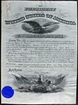 President Theodore Roosevelt Signed 1908 Military Promotion Document (PSA/DNA)