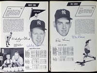 1957 N.Y. Yankees (AL Champs) Team Signed Vintage Yearbook w/ Mantle, Martin, Berra, etc. (35 Sigs)(JSA)