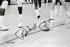 RARE Michael Jordan & Patrick Ewing Dual-Signed 20 x 24 B&W Photo (Steiner & UDA)