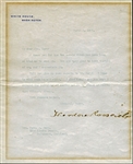 Theodore Roosevelt Typed & Signed 1905 Letter as President (PSA/DNA)