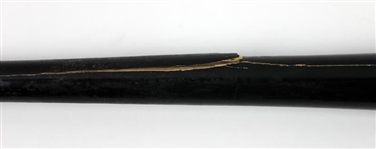 Rickey Henderson Game Used & Signed Cracked Personal Model Mizuno Baseball Bat (PSA/DNA)