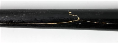Rickey Henderson Game Used & Signed Cracked Personal Model Mizuno Baseball Bat (PSA/DNA)
