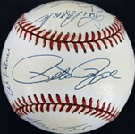 3000 Hit Club Multi-Signed OAL Baseball w/ Musial, Rose, Aaron, Mays & Others (JSA)