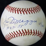 Joe DiMaggio Signed Limited Edition OAL Budig Baseball w/ HOF 55 (PSA/DNA)