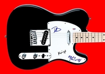 Nirvana: David Grohl, Krist Novoselic & Chad Channing Signed Telecaster Style Electric Guitar (PSA/DNA)