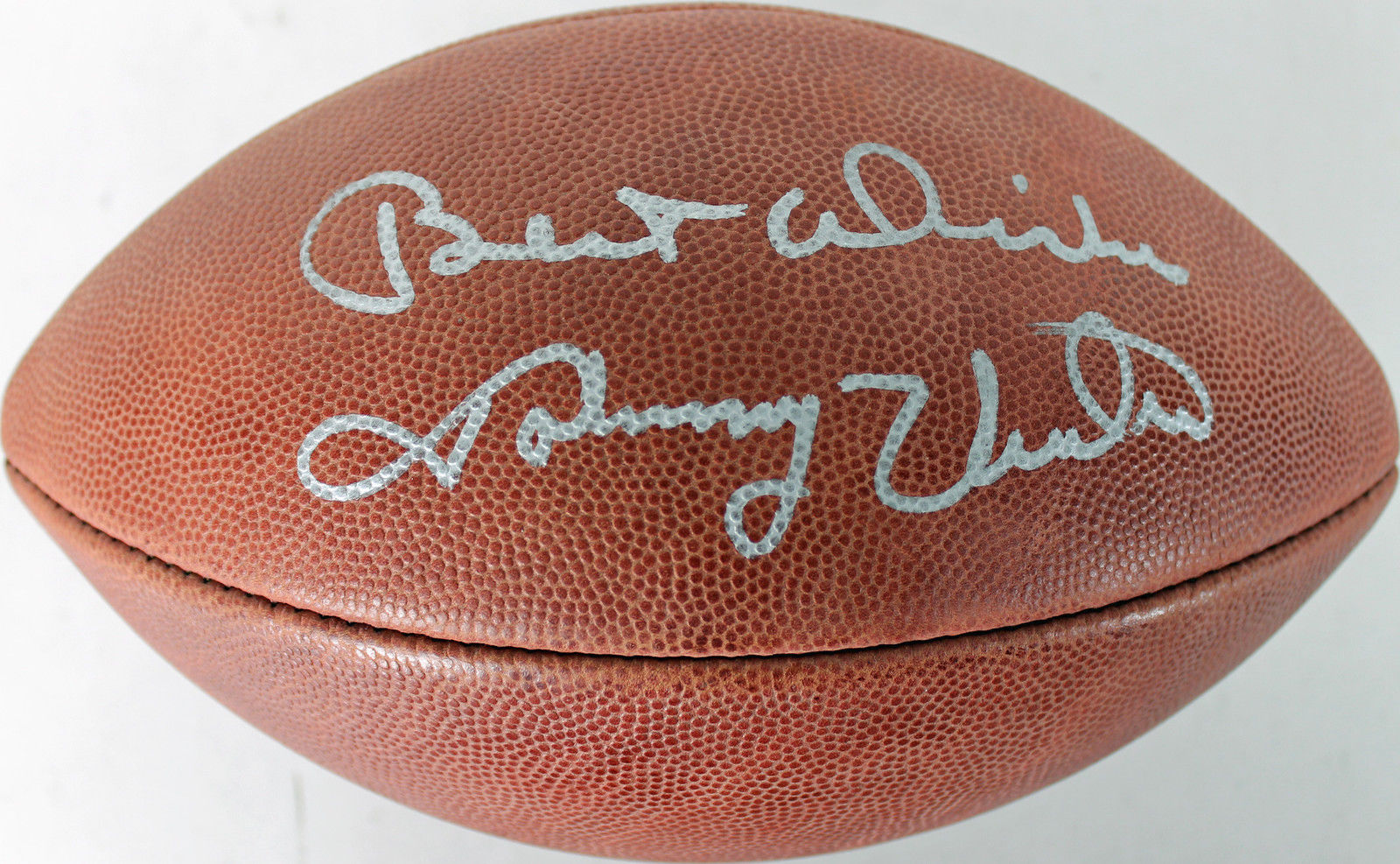 Lot Detail - Johnny Unitas Signed NFL Football W/ "Best Wishes ...