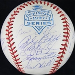 1997 N.Y. Yankees Team-Signed ALDS Baseball w/ Jeter, Rivera, etc. (27 Sigs!)(JSA)