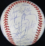 1997 N.Y. Yankees Team-Signed ALDS Baseball w/ Jeter, Rivera, etc. (27 Sigs!)(JSA)