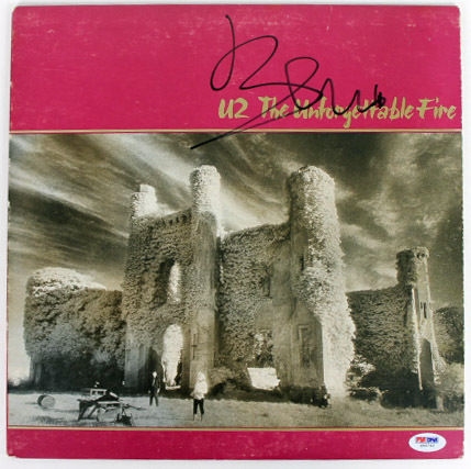 U2: Bono Signed "The Unforgettable Fire" Album Cover (PSA/DNA)