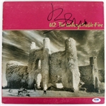 U2: Bono Signed The Unforgettable Fire Album Cover (PSA/DNA)