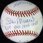 Major League MVPs Multi-Signed ONL Baseball w/ Musial, Bench, Mays + 5 More! (PSA/DNA)