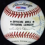 Major League MVPs Multi-Signed ONL Baseball w/ Musial, Bench, Mays + 5 More! (PSA/DNA)