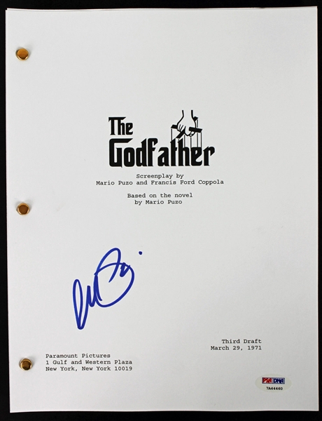 Al Pacino Signed "The Godfather" Script (PSA/DNA)