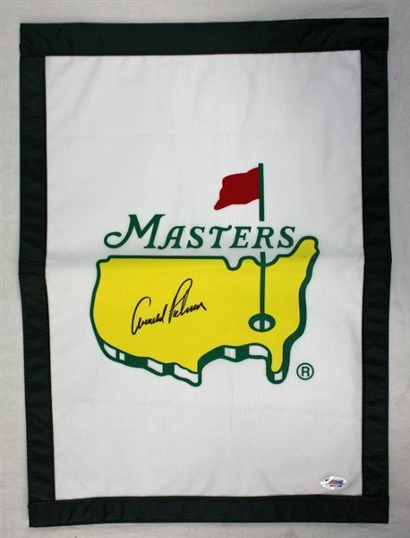 Arnold Palmer Signed Masters Pin Flag (PSA/DNA)