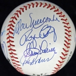 Dodgers Hall of Famers Multi-Signed ONL Baseball w/ Snider, Lasorda +11 More! (JSA)
