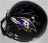 Ray Lewis & Joe Flacco Signed Full-Sized Helmet (PSA/DNA)