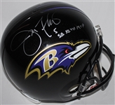 Ray Lewis & Joe Flacco Signed Full-Sized Helmet (PSA/DNA)