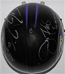 Ray Lewis & Joe Flacco Signed Full-Sized Helmet (PSA/DNA)