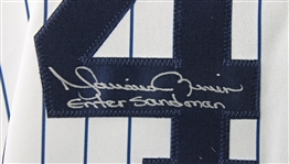 Mariano Rivera Signed New York Yankees Jersey w/ Enter Sandman Inscription (PSA/DNA)