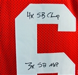 Joe Montana Signed HOF 2000, 4X SB Champ, 3X SB MVP 49ers Jersey (PSA/DNA)