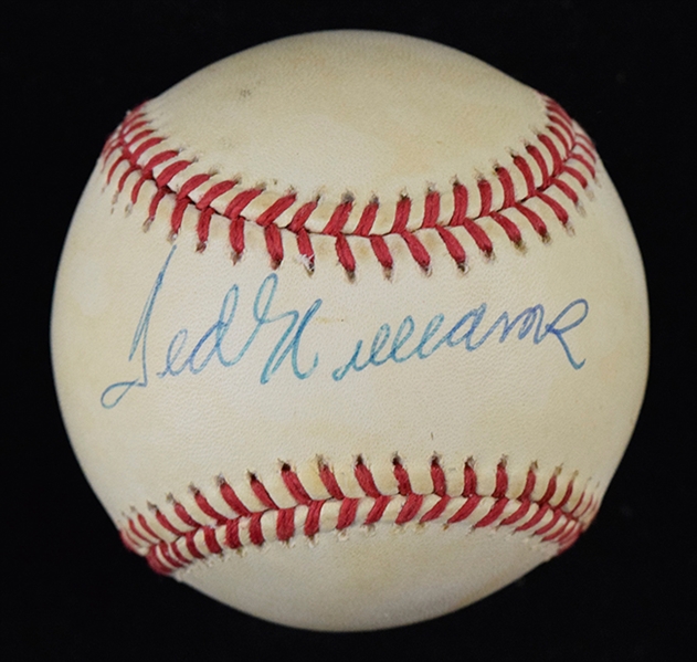Ted Williams Signed OAL Baseball (PSA/JSA Guaranteed)