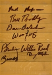 1972-73 NBA Champion New York Knicks Team Signed Madison Square Garden Used Floor Board (PSA/JSA Guaranteed)