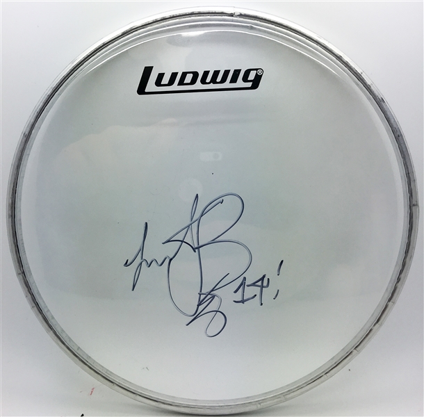 The Rolling Stones: Charlie Watts Signed Ludwig Drum Head (PSA/JSA Guaranteed)