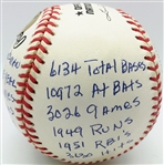 Stan Musial Signed ONL Stat Baseball w/ 20 Handwritten Inscriptions (RJ.com Holo & PSA/JSA Guaranteed)