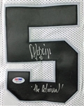 David Robinson Signed The Admiral San Antonio Spurs Basketball Jersey (PSA/DNA)