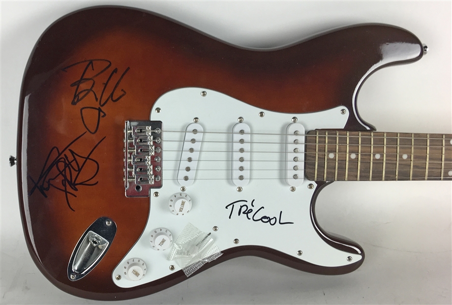 Green Day Group Signed Electric Guitar w/ 3 Signatures (PSA/DNA)