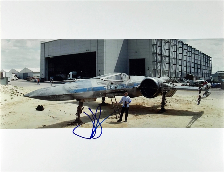 Star Wars: J.J. Abrams Signed 11" x 14" Color Photo on Set of "The Force Awakens" (PSA/JSA Guaranteed)