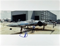 Star Wars: J.J. Abrams Signed 11 x 14 Color Photo on Set of The Force Awakens (PSA/JSA Guaranteed)