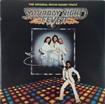 Bee Gees: Barry Gibb Signed Saturday Night Fever Movie Soundtrack Album Cover (PSA/JSA Guaranteed)