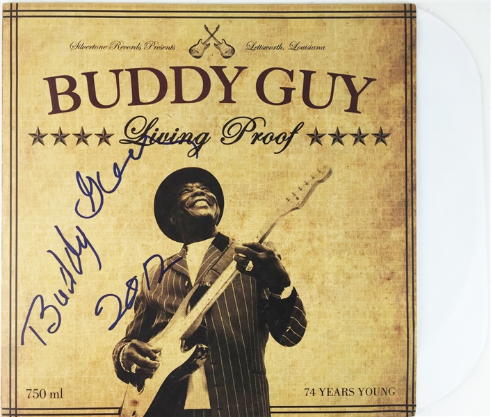 Buddy Guy Signed "Living Proof" Record Album (PSA/JSA Guaranteed)